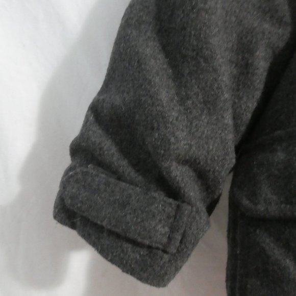 BIG CHILL | size 4 | Reversible Charcoal Hooded Toggle and Zip-Up Coat | GUC - Picture 10 of 16